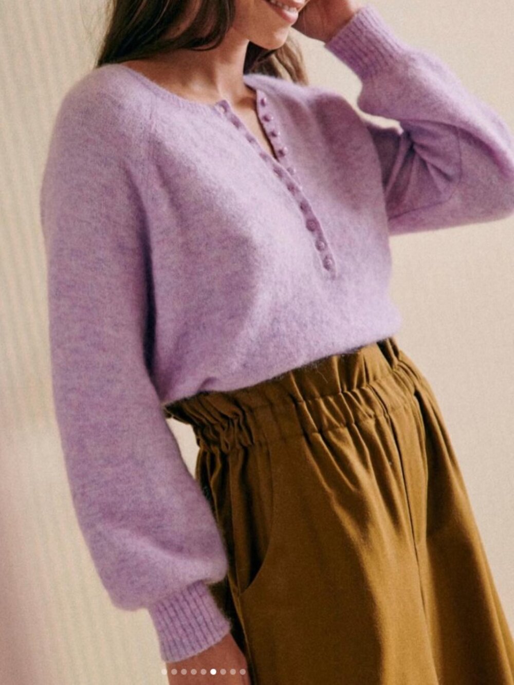 Sezane Leon Jumper Lilac XS